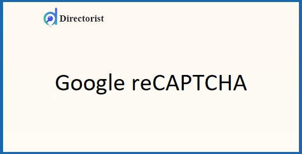 Directorist | Google reCAPTCHA