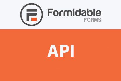 Formidable forms | API