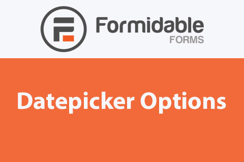 Formidable Forms – Datepicker Options