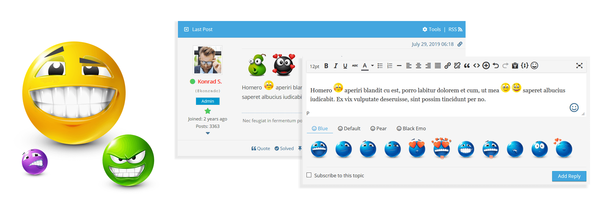 Wpforo | Emoticons
