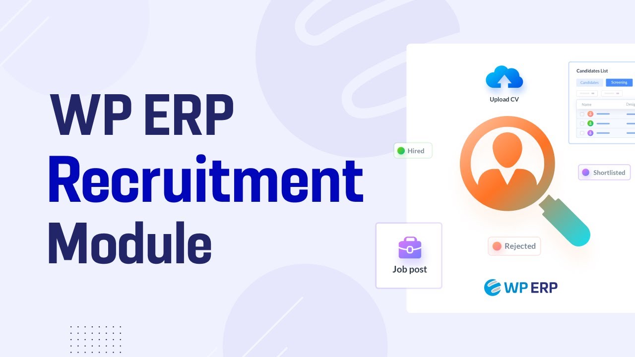 Wp erp | Recruitment