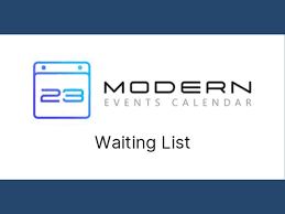 Modern events calendar | Waiting List