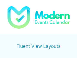 Modern events calendar | Fluent-view Layouts