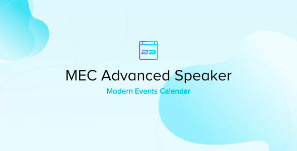 Modern events calendar | Advanced Speaker