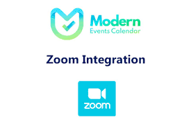 Modern events calendar | Zoom Integration