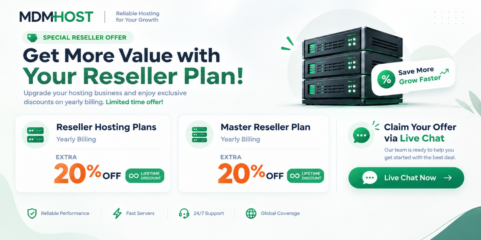 MDMHOST Special Reseller Hosting Offer
